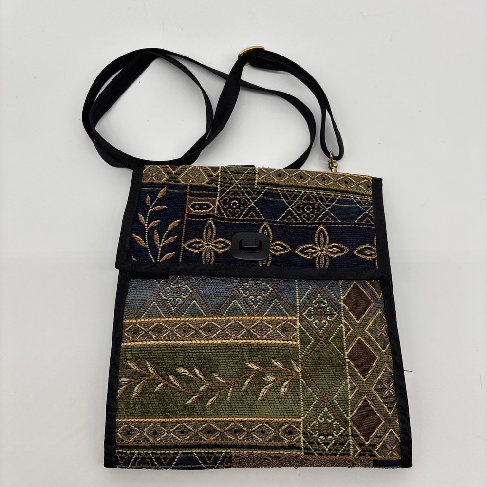 Danny K Beverly Hills Tapestry Crossbody Shoulder Purse Bag Made in USA